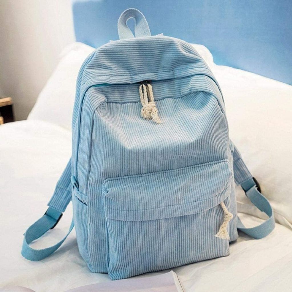 Rucksack Lässiger Uni Rucksack Cord Schule Vintage Produktbild 