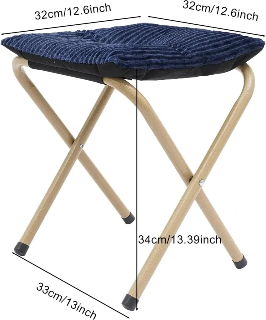 Repose-pieds de salon pour canapé pliable et tabouret de bureau bleu