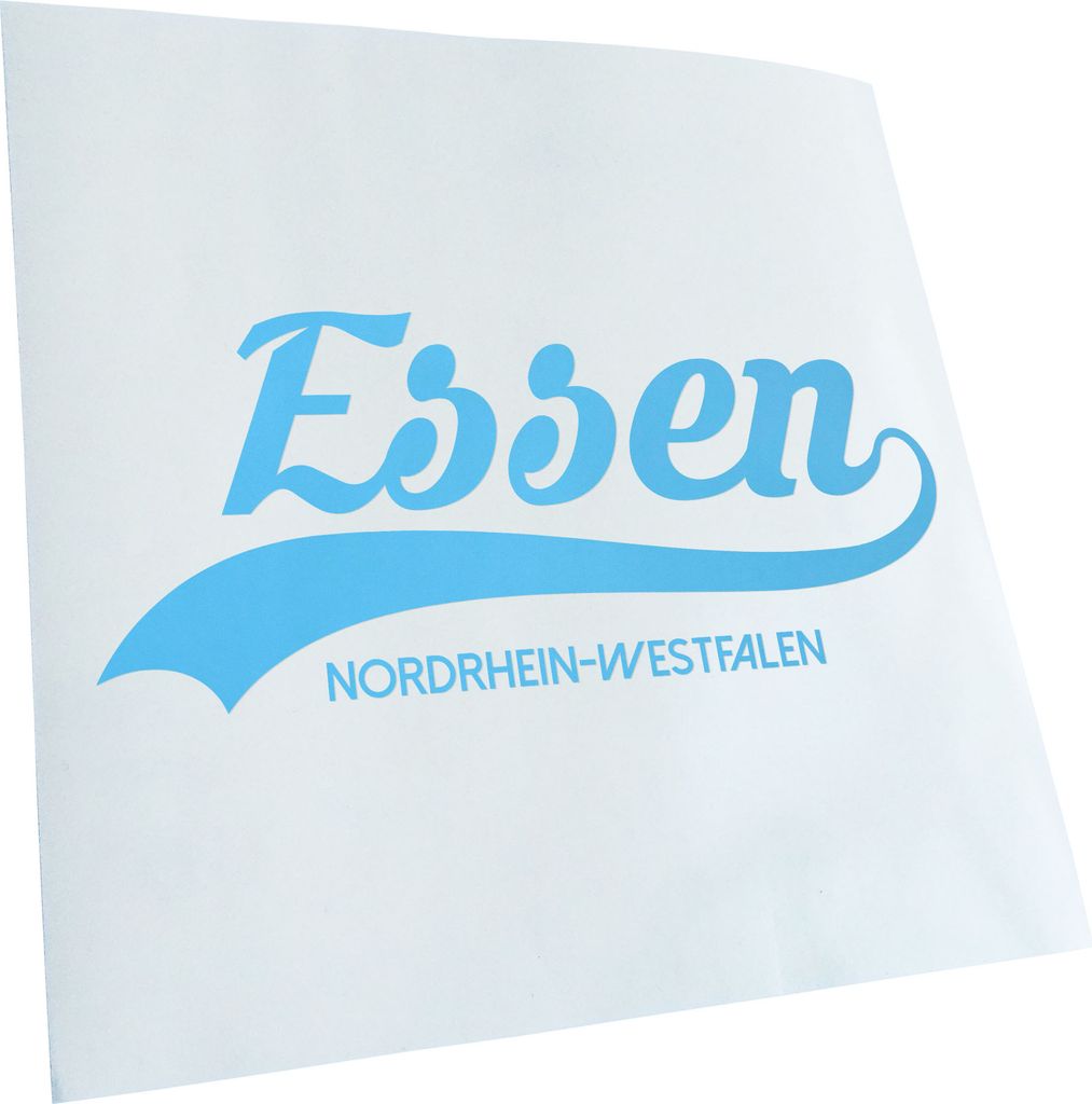 Kiwistar - Autoaufkleber - Essen Nordrhein-Westfalen - Lichtblau - 40x17cm - Aufkleber für Auto, Laptop, Fahrrad, LKW, Motorrad mehrfarbig JDM Dec...