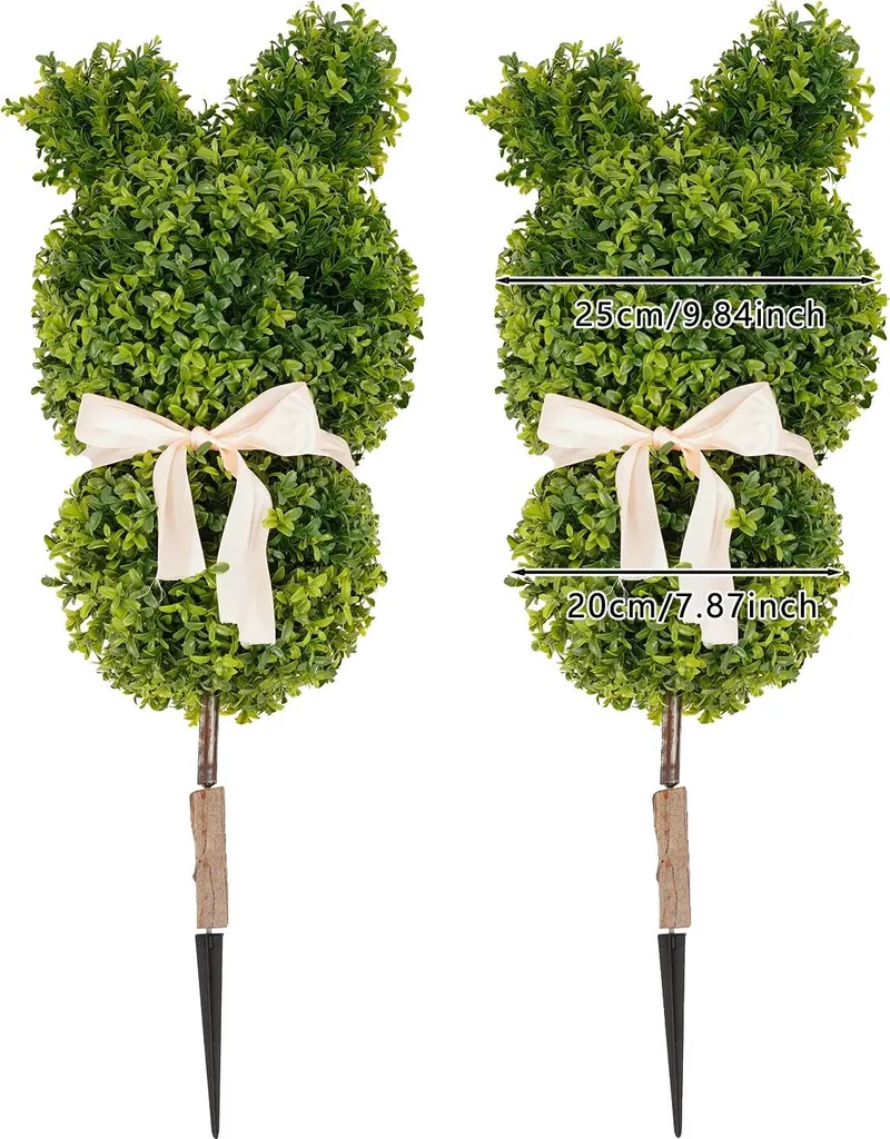 Arbre artificiel lapin topiaire pour décoration de Pâques et jardin