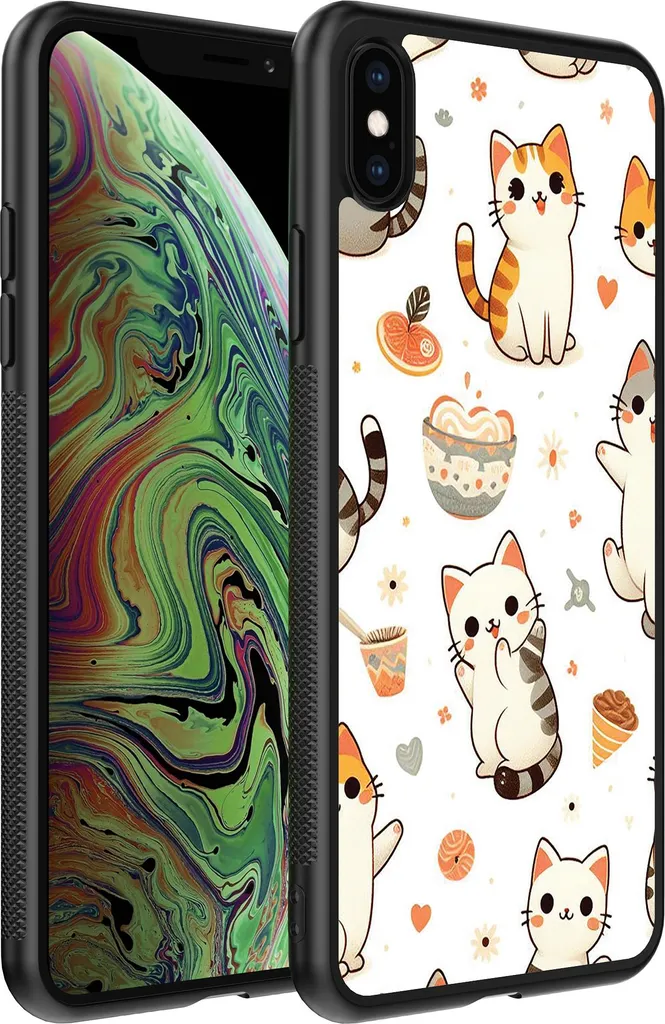 Custodia iPhone Xs Max Gatti Smartphonica - Cover TPU Antiurto Gatto