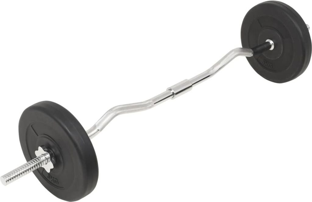 vidaXL Langhantel- und Kurzhantel-Set 30 kg Produktbild 7