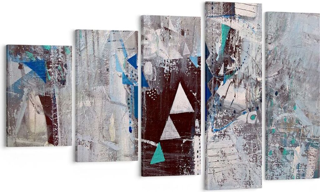 Bild auf Leinwand - Leinwandbild - Abstraktion modern - 100x60cm - Wand Bild - Wanddeko - Leinwanddruck - Bilder - Kunstdruck - Wanddekoration - Le...
