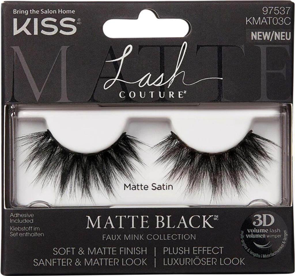 KISS | Künstliche Wimpern - Faux Mink 3D Matte Satin - Produktbild 