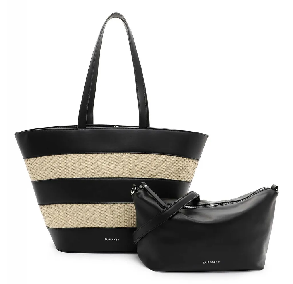 SURI FREY borsa a tracolla SFY Bailey Shopper Black nero beige