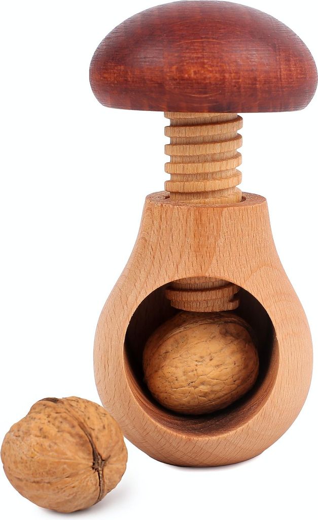 Creative Home Schiaccianoci a Forma di Fungo in Legno Immagine del prodotto 
