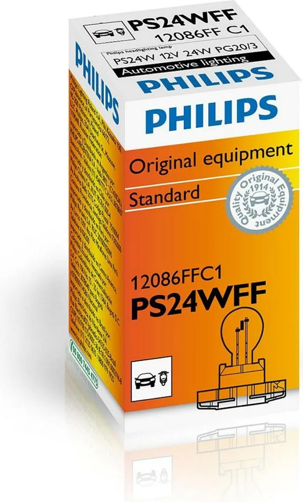 Lampadina Philips PS24W 12V 24W PG20/3 per Fendinebbia Auto Originale