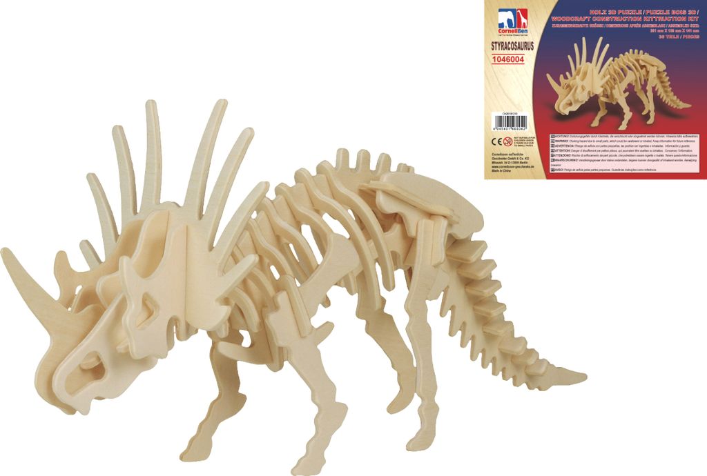 Holz 3D Puzzle - Styracosaurus Produktbild 