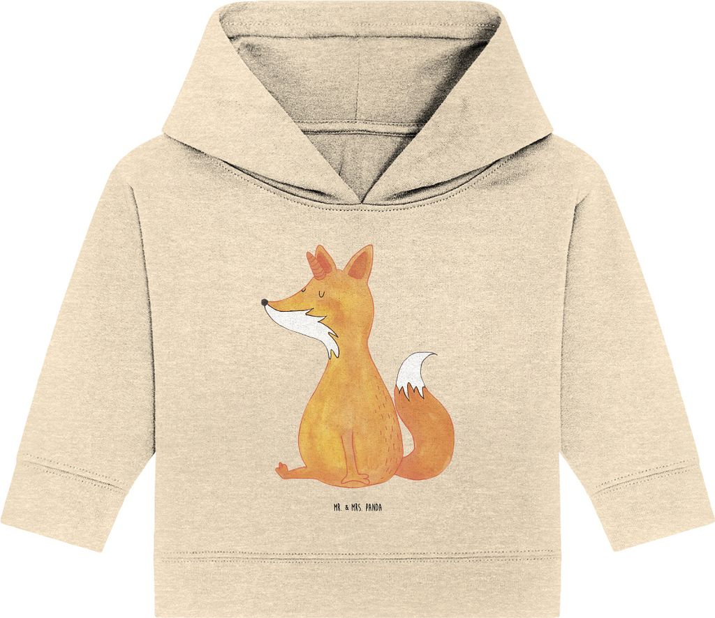 Mr. & Mrs. Panda Organic Baby Hoodie Einhorn Wunsch 12. - Produktbild 
