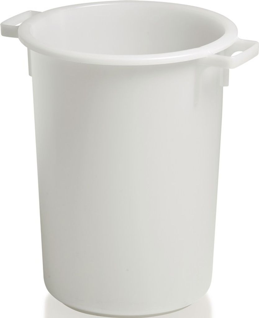 Plastová nádoba cca 50l HD-PE biela D420xH540mm s vonkajším Obrázok produktu 
