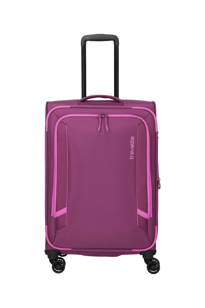 Travelite CORSIICA Trolley 4w M exp., Pink Productafbeelding 