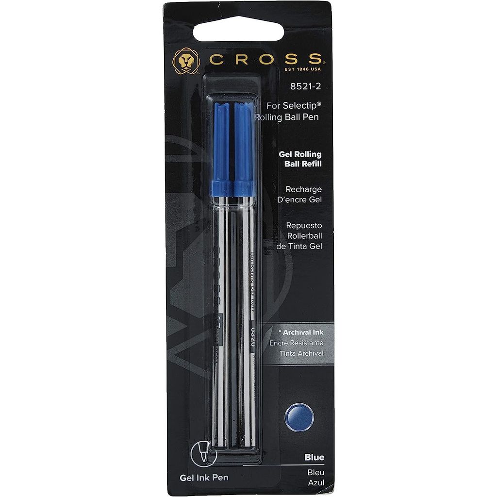 CROSS Gel-Rollerballmine Selectip blau 0,7 mm, 2 Stück im Produktbild 
