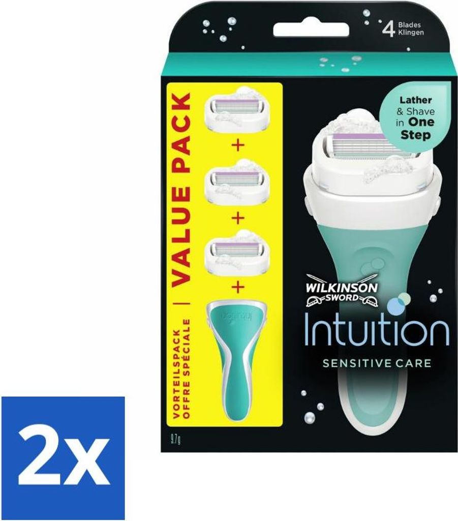 Wilkinson Sword - Ersatzklingen - Intuition 2-in-1 Sensitive Care - 3 Klingen - Vorteilspack - 2 Stücke