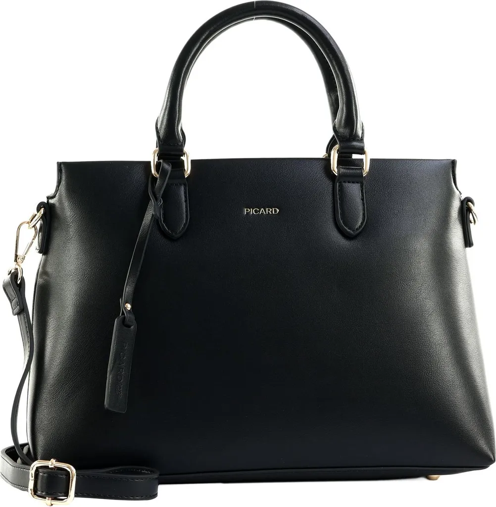 Sac à main cuir PICARD Riviera Cityshopper Black noir élégant