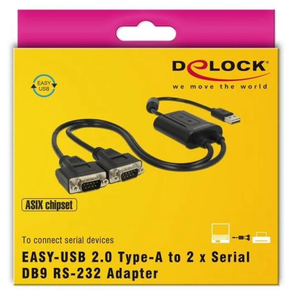 Adaptateur Double Série RS-232 pour Pilotage Automate et Modem USB - 8