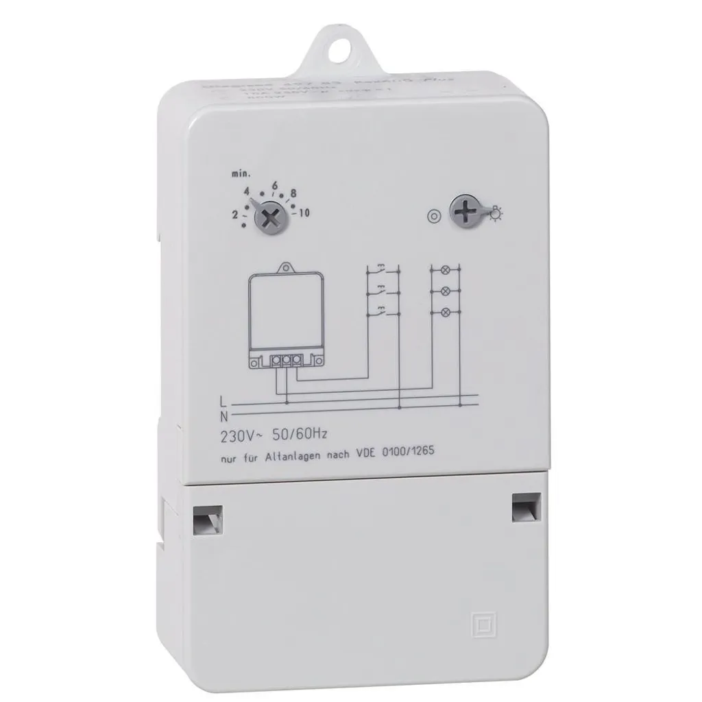 Minuterie Escalier Legrand 49783 Réglable 1-12 Min Rail DIN 230V