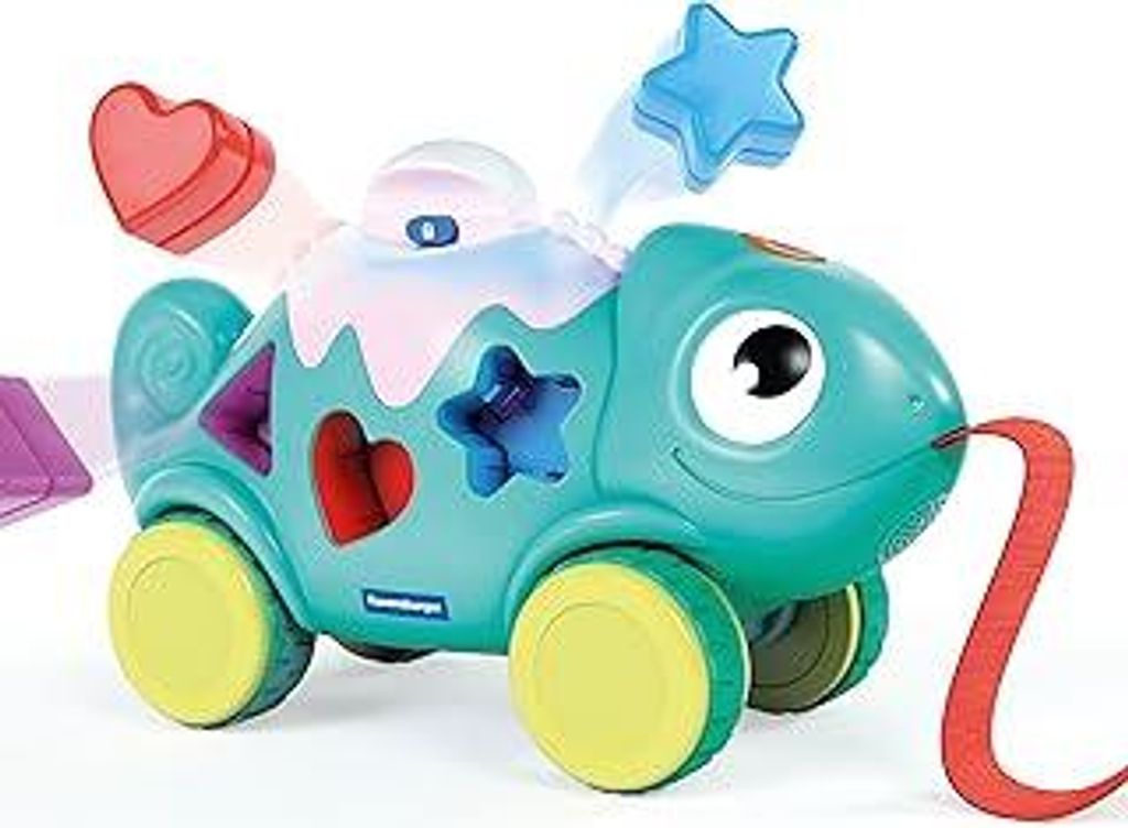 Ravensburger 4875 Play+ Musikalisches Formen und Farben Chamäleon, Farben- und Formensortierer, mit Licht- und Soundeffekten, elektronisches Spiel...