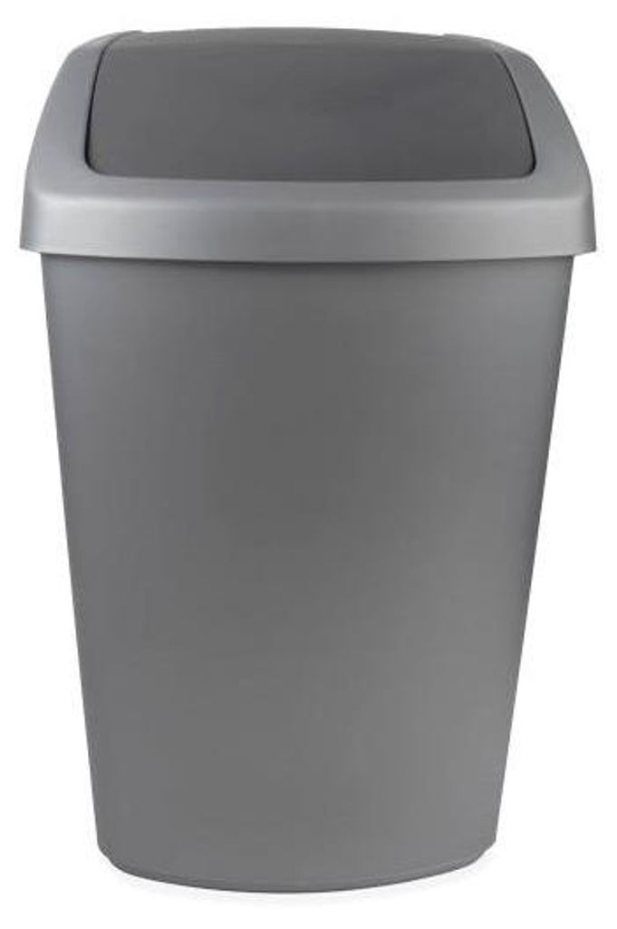 Curver Schwingdeckeleimer silber 10 Ltr. Produktbild 
