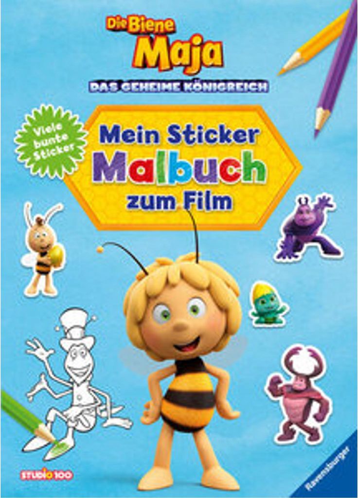 Die Biene Maja: Mein Sticker-Malbuch zum Film Image du produit 