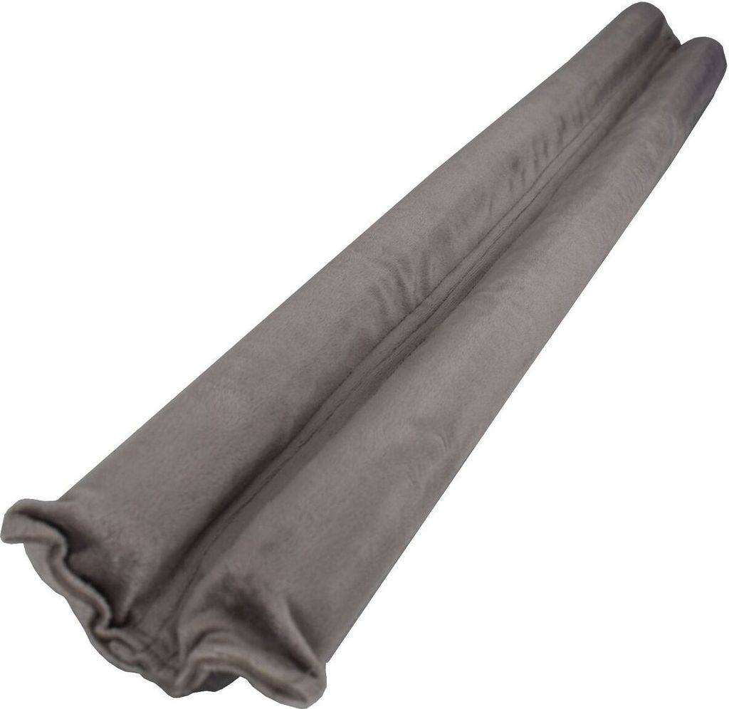 Zugluftstopper 86cm mit Doppeldichtung Türen Microfaser schwarz, grau oder taupe, Farbe:taupe