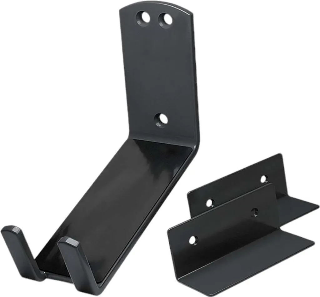 Staffa a muro per pedali a parete - Nero - Sistema di sospensione per biciclette - Staffa per appendere e staffa a muro - Gancio a muro - Staffa per pedali a muro