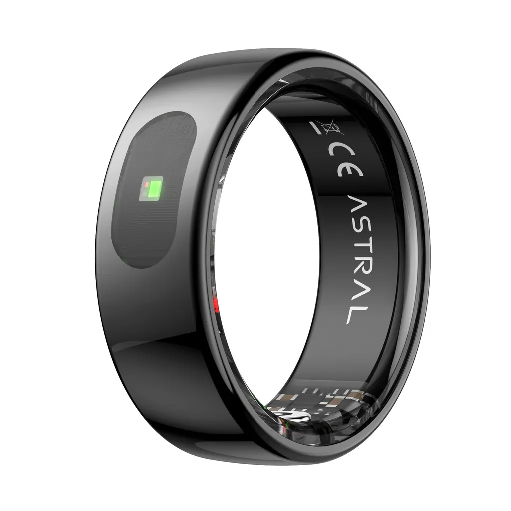 Forever Smartring Astral SR-100 Nero Taglia 11 | Monitoraggio Salute Smart