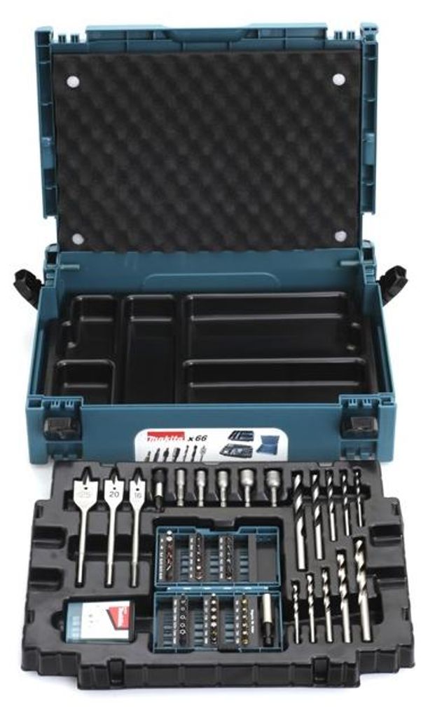 Coffret ensemble d'accessoires MAKITA 66 pièces en coffret Image du produit 