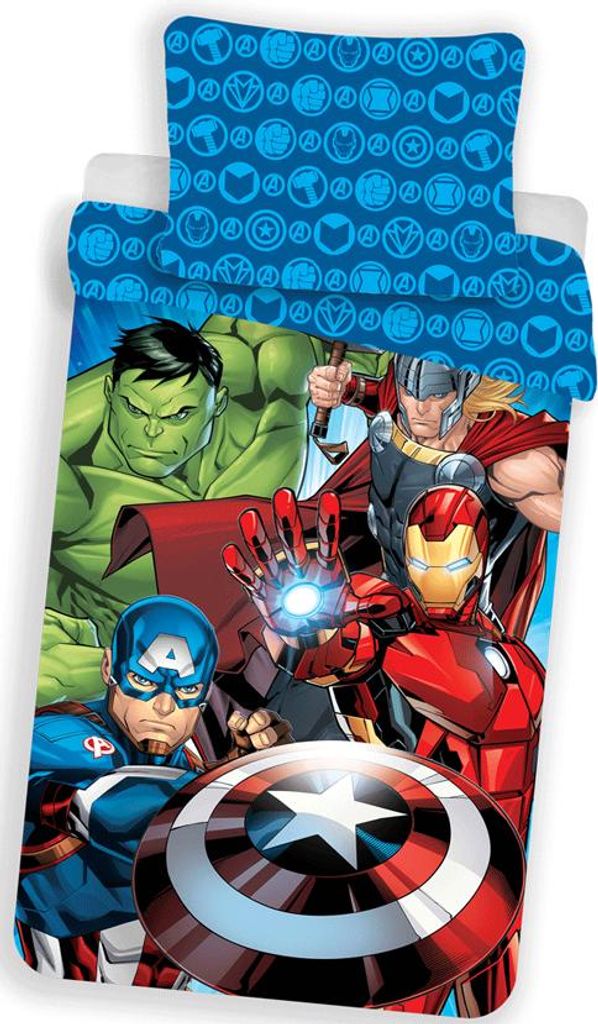 Marvel Avengers Dekbedovertrek Glow in the dark - 140 x 200 Productafbeelding 