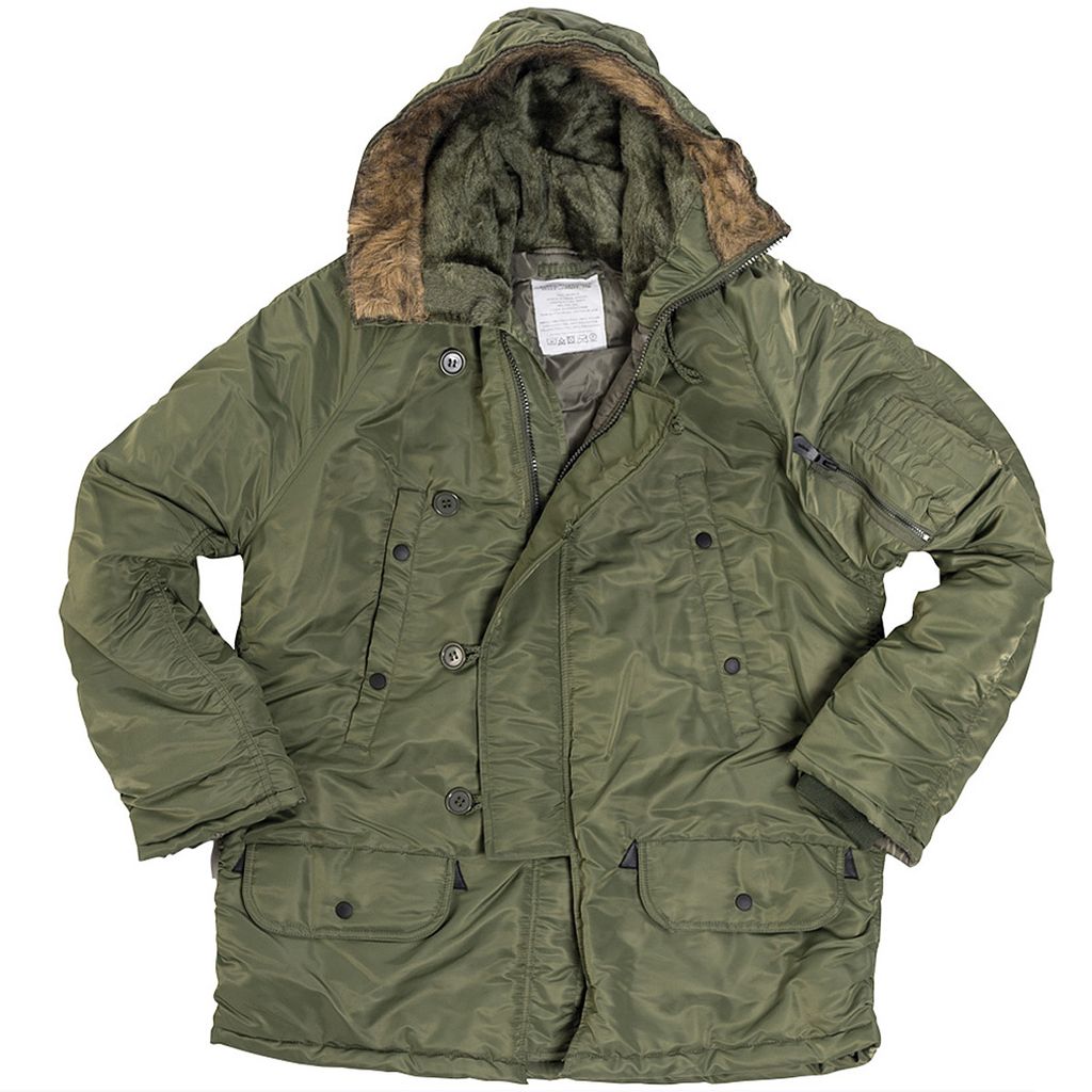 US Flying parka N3B oliwkowa, M Zdjęcie produktu 