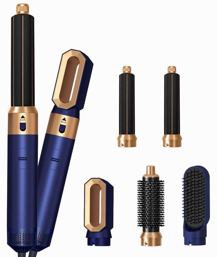 ZELURXX 5-in-1 Heißluft-Styler, Lockenstab, Negativionen, Produktbild 