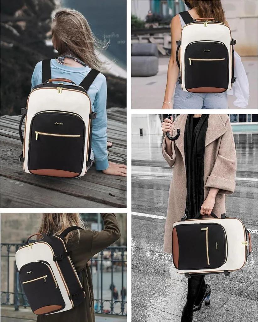 Zaino 17 Pollici LOVEVOOK 40L: Zaino Impermeabile per Nomadi Digitali - 3