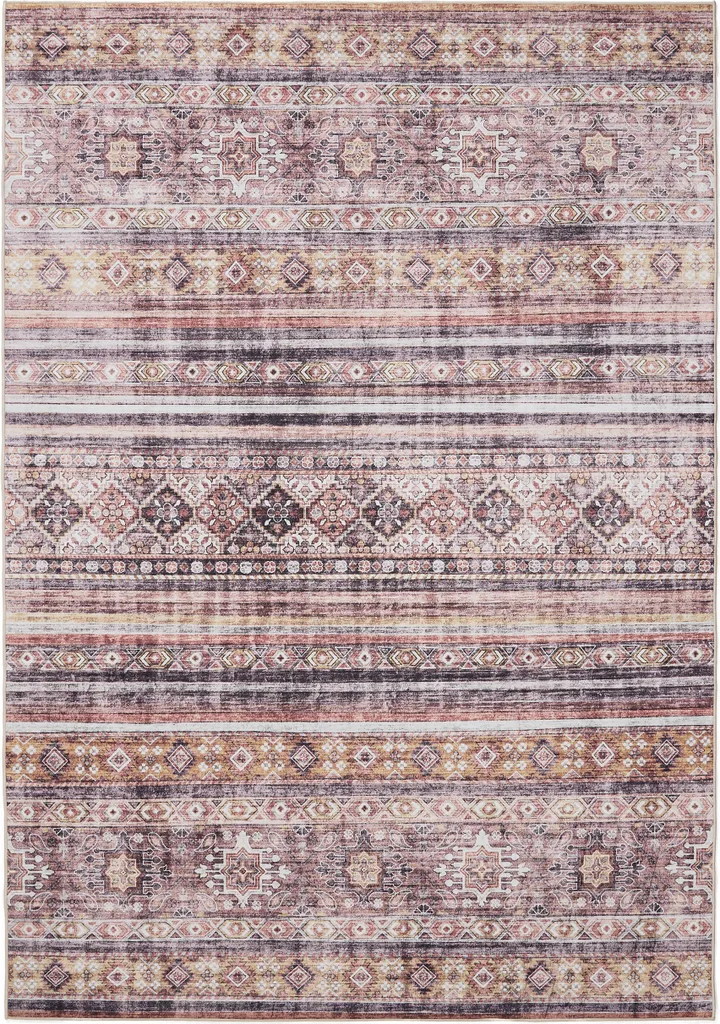 Tapis Lavable pour Famille Gent Multicolor Pink 160x230 cm Interiyou