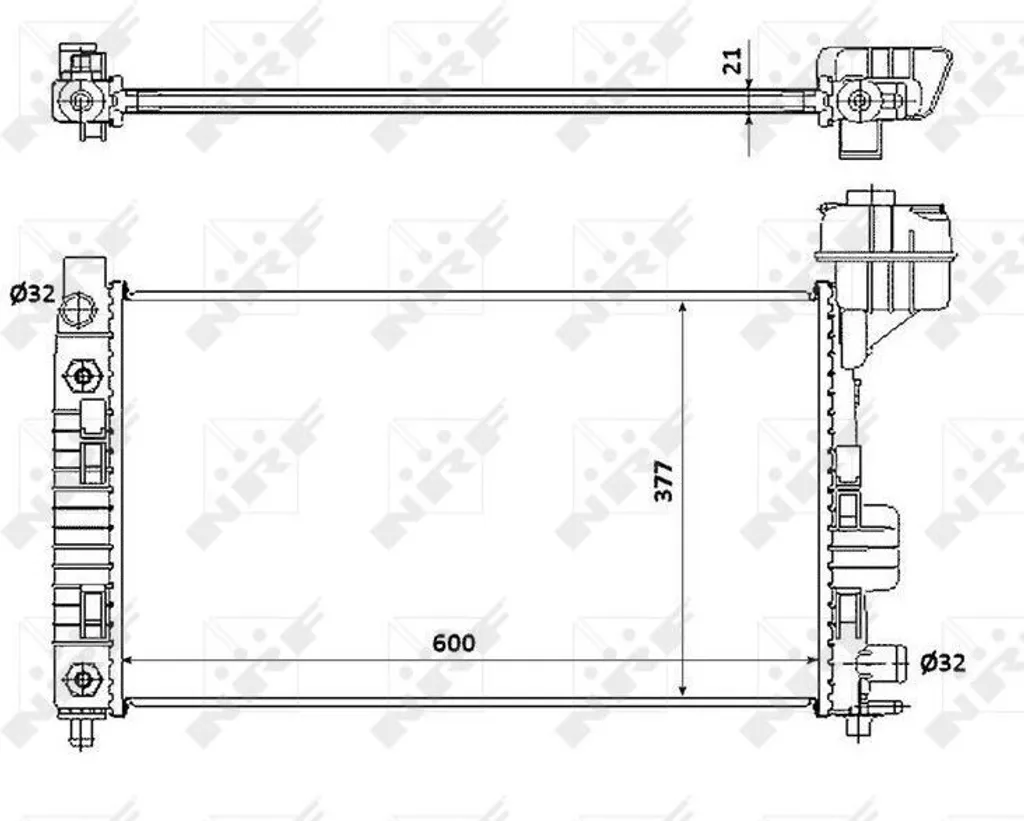 Radiateur de refroidissement moteur pour Classe A W168 - Qualité Certifiée