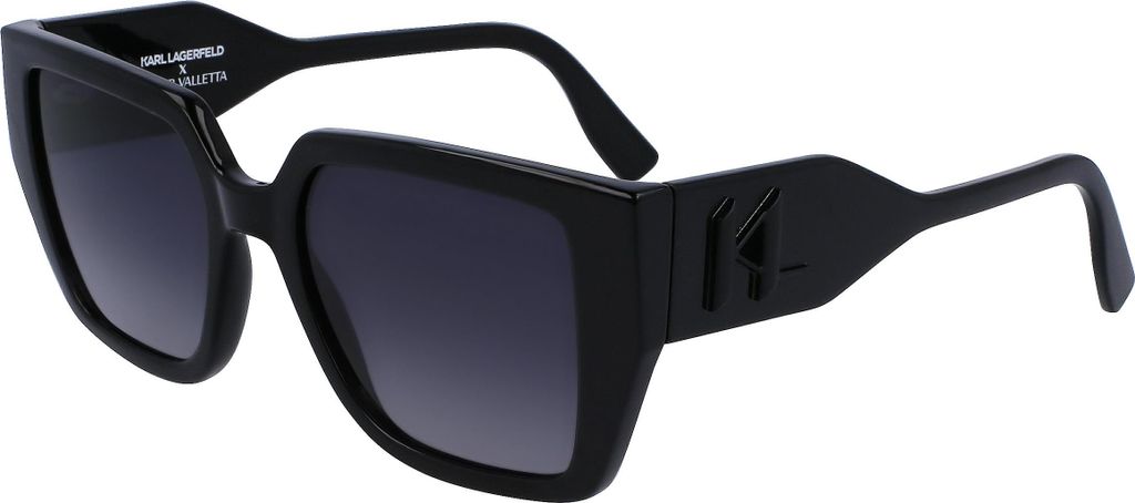 Karl Lagerfeld Rechteckige Damen-Sonnenbrille aus recyceltem Kunststoff KL6098S N