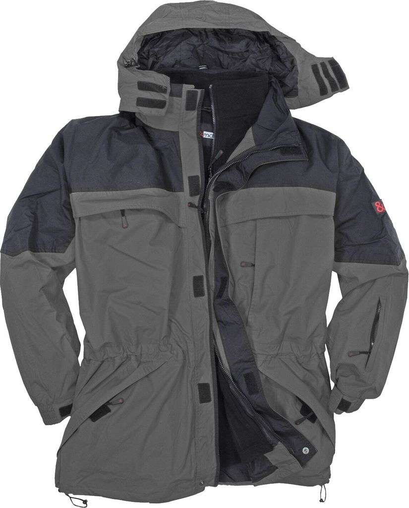 Übergrößen 3 in 1 Jacke Davos Herrenjacke Winterjacke 10XL anthrazit