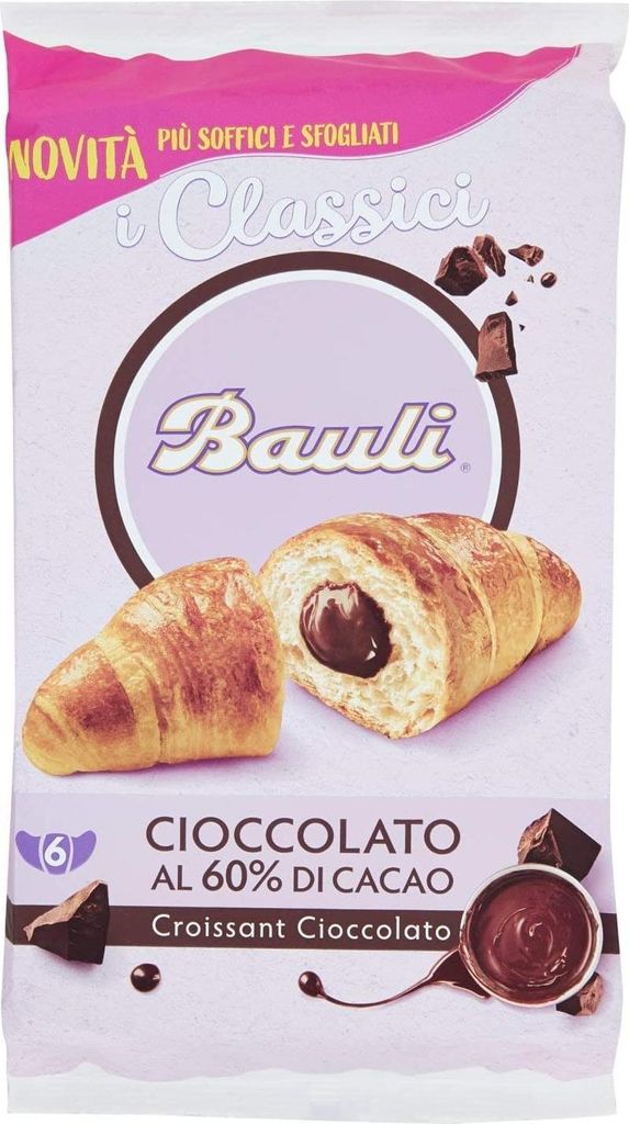 36x Bauli Cornetti Croissant kekse schoko brioche kuchen kakao 50g Schokolade