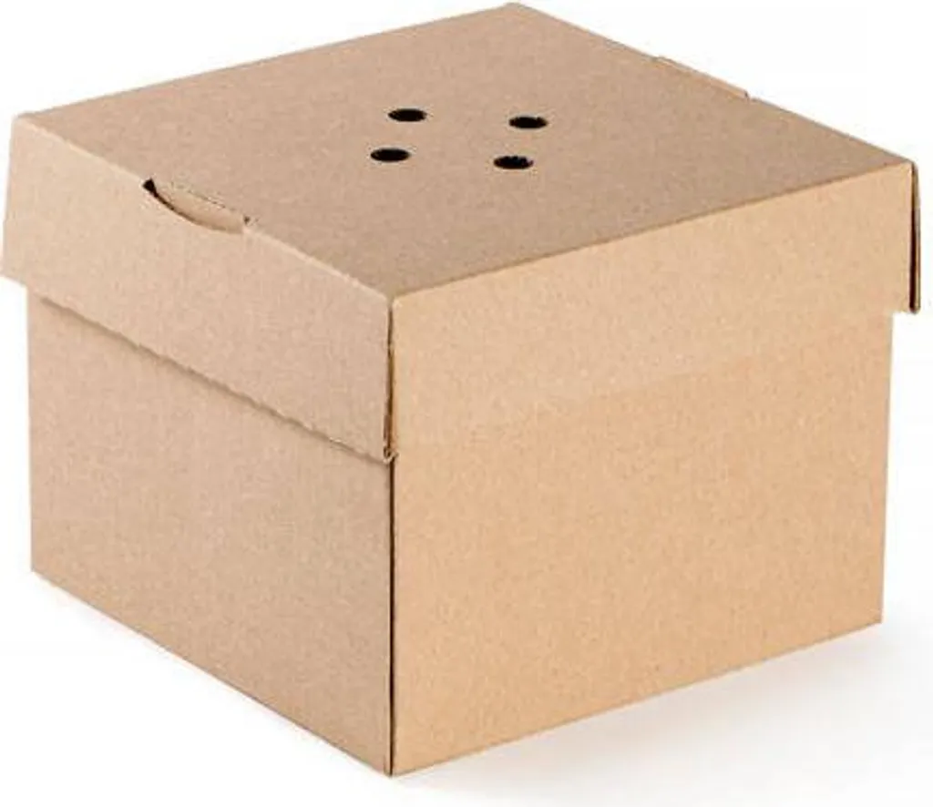 Boîte Hamburger Kraft 152x152x121 mm - Lot de 100 Emballages Robustes