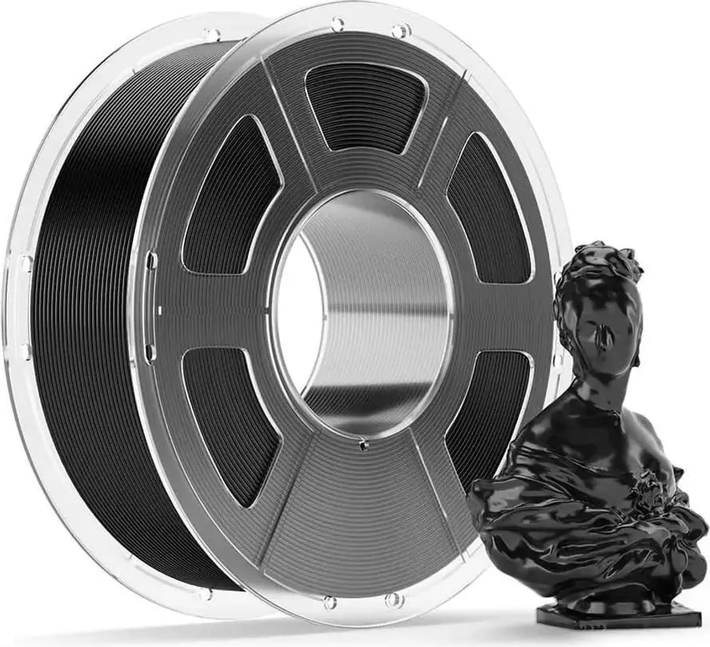 filamento per stampante 3D, prestazioni ad alta velocità, materiale PETG resistente, nero