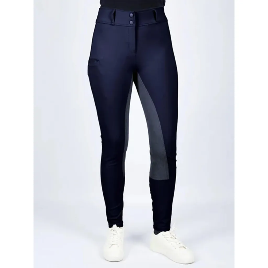 Pantalon d'Équitation Femme Vinnie Full Grip Bleu Vintage Taille 38