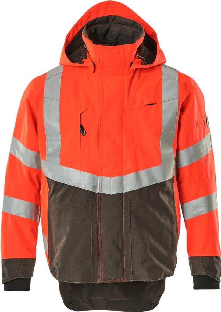 Mascot SAFE SUPREME Warnschutz Hard Shell Jacke Harlow 15501-231 Gr. M hi-vis rot/dunkelanthrazit