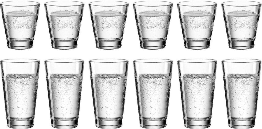 LEONARDO ONDA, Priehľadná, Sklo, 12 kusov, Vymazať, ONDA, Obrázok produktu 