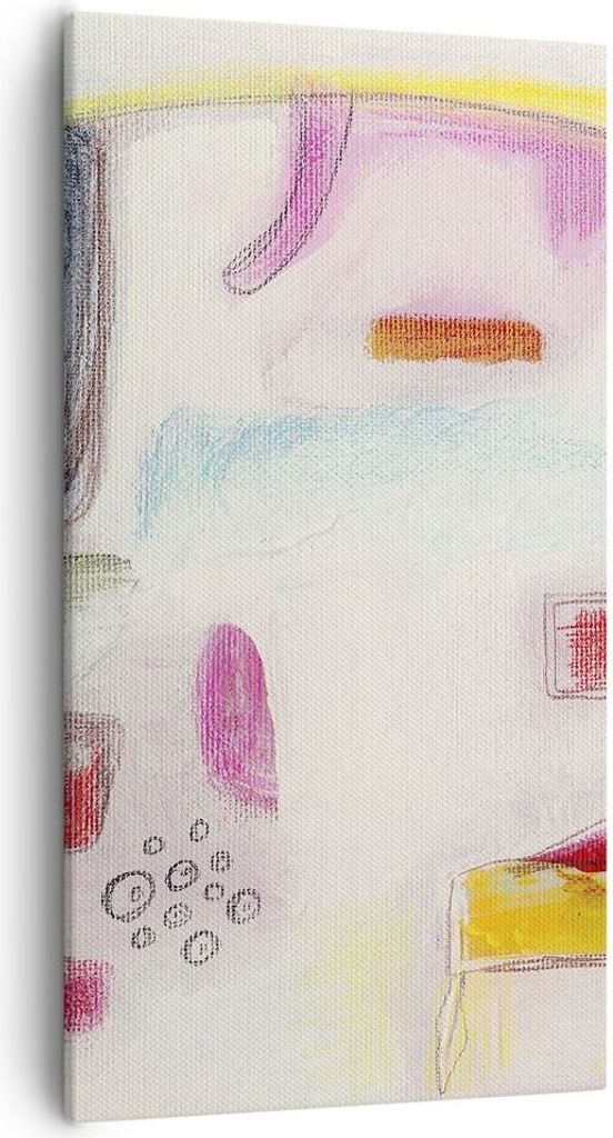 Bild auf Leinwand - Leinwandbild - Abstraktion modern - 55x100cm - Wand Bild - Wanddeko - Leinwanddruck - Bilder - Kunstdruck - Wanddekoration - Le...