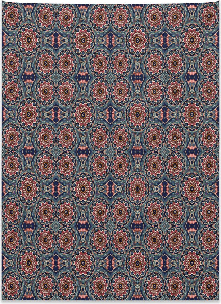 Abakuhaus asiatisch Wandteppich, Künstlerische Lotusblumen aus Weiches Mikrofaser Stoff Kein Verblassen Klare Farben Waschbar, 110 x 150 cm, Mehrf...