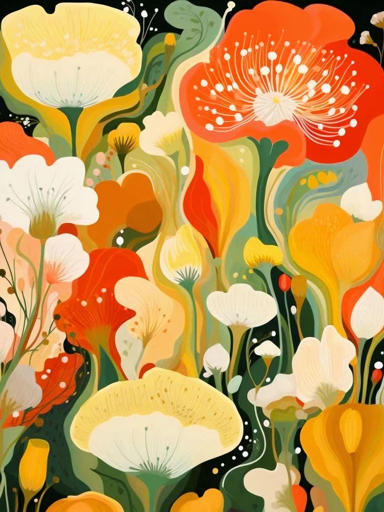 Plakat 30x40cm Blumenparadies