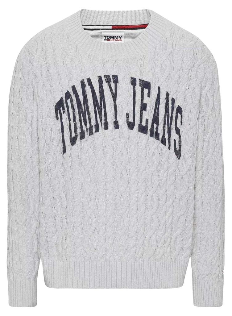 Tommy Hilfiger - "Tommy Jeans" Pullover Top für Herren NA1298 (XL) (Grau)