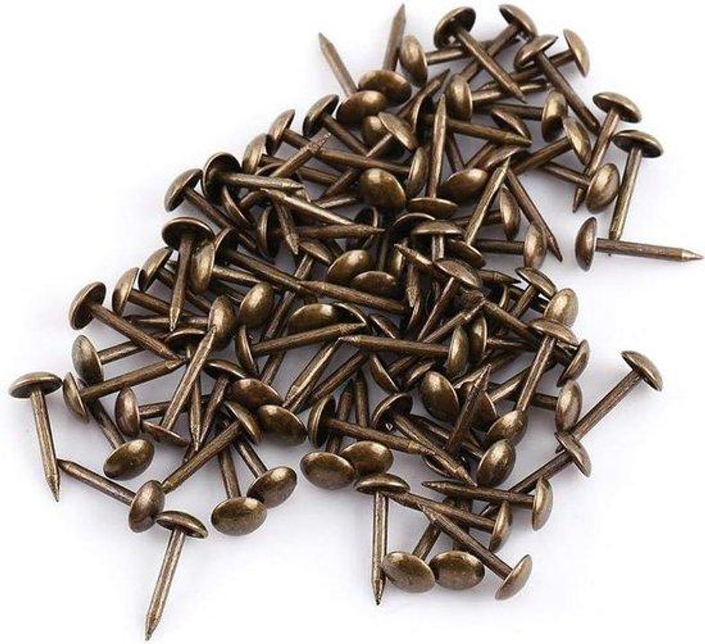 Bronze metal decorative push pins for DIY decoration (6 x 14 mm)