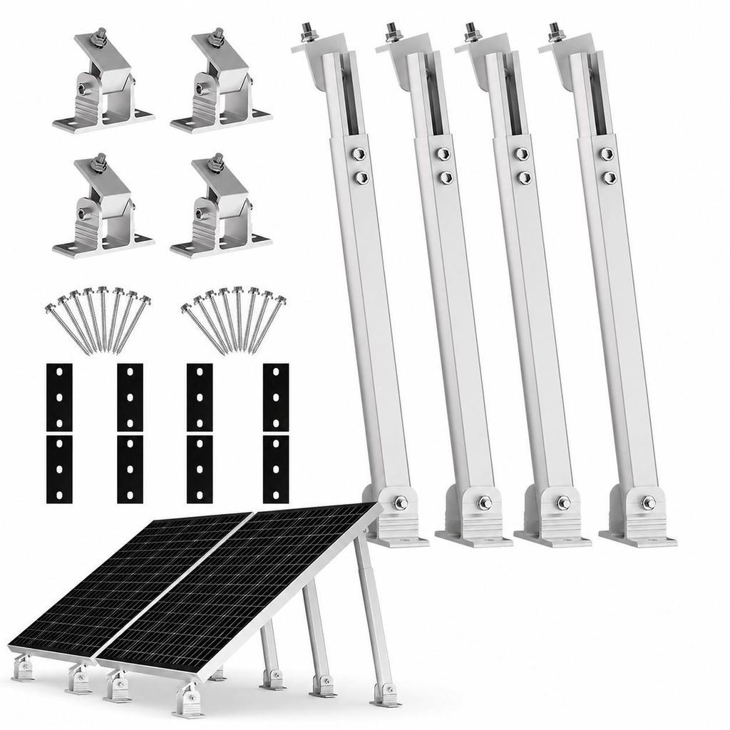 Solarpanel Bodenhalterung Aufständerung verstellbar Dach Produktbild 
