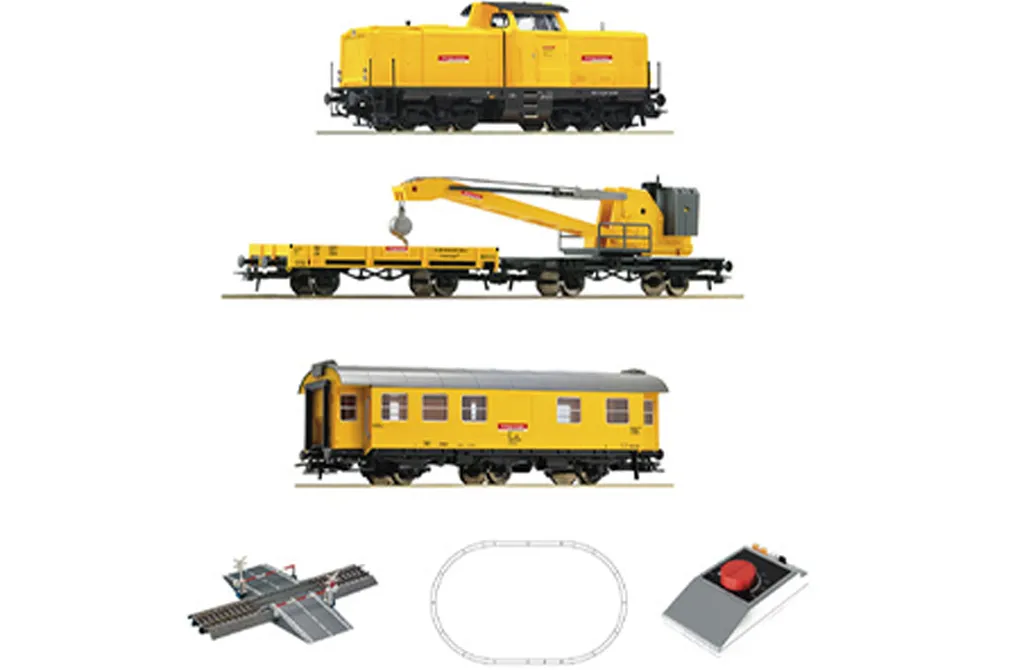 Coffret de train pour débutant Roco : Locomotive BR 212 et grue DB