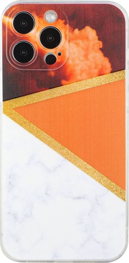 König Design Hülle kompatibel mit Apple iPhone 13 Pro Max Kunststoff Soft Handyhülle - Handy Case Orange