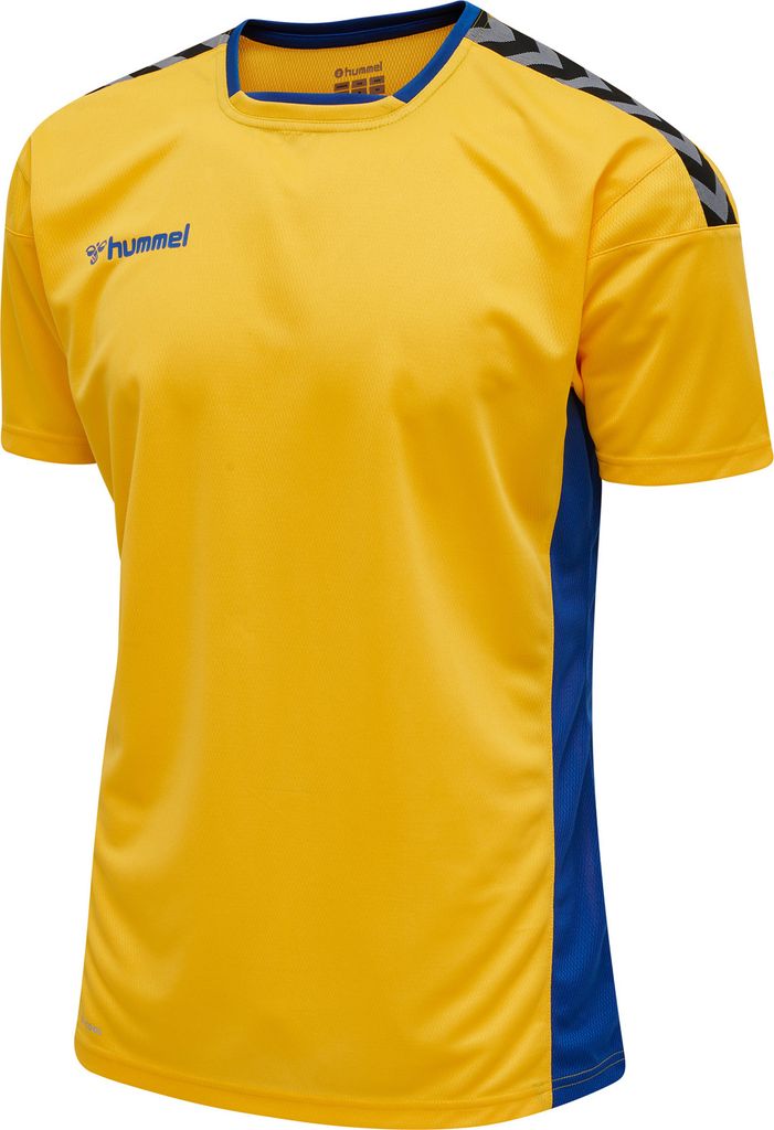 Hummel Authentic Poly Trikot Herren gelb blau Gr M